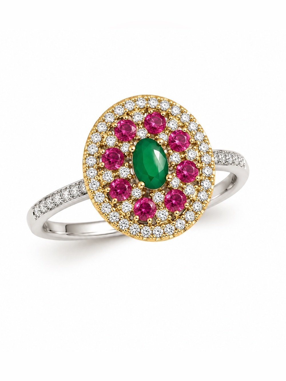 Vintage baho multicolor ring